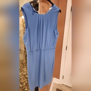WHBM blue sleeveless dress